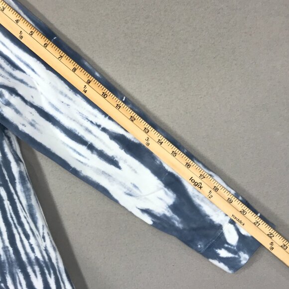 Wallflower Sweatshirt Womens Medium Blue White Tie Dye Pullover Long Sleeve Rag - Picture 12 of 12